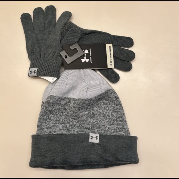 Under Armour Kids Beanie Gloves Set - Picture 4 of 4